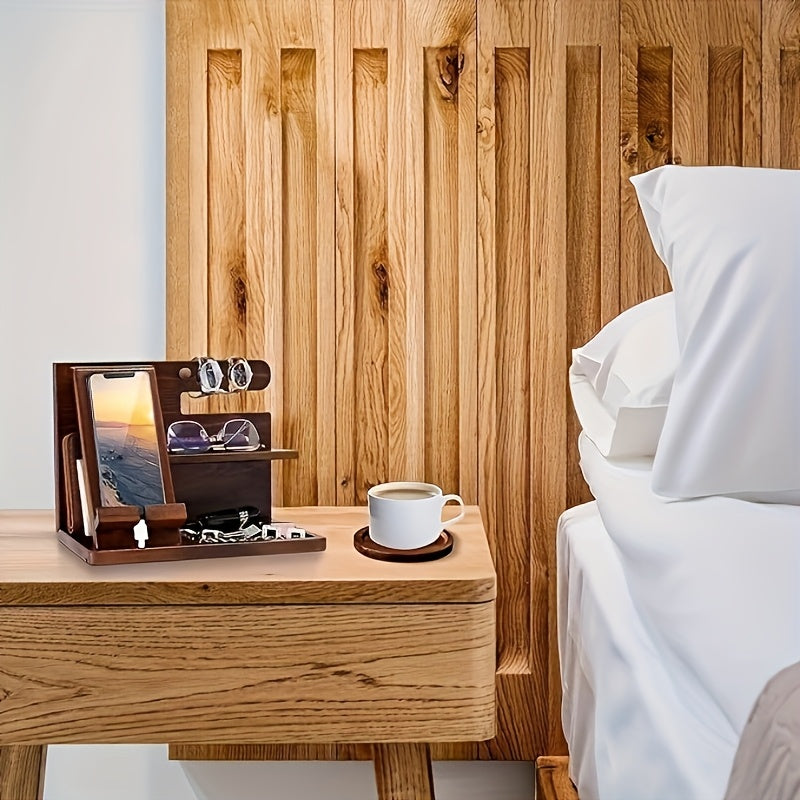 TriEdge Wooden Wall Clock