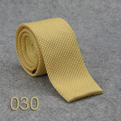 HUISHI Slim fashion Knitted ties for men 5.5 cm solid Black White Gray Blue Burgundy Knitted tie