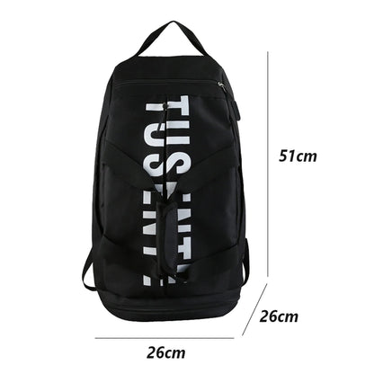 Large Capacity Sport Gym Bag Women Fitness Backpack Waterproof Multi-Functional Shoes Warehouse Travel Pack Sports Shoulder Bags