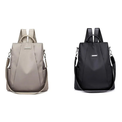 Women's Backpack Casual Nylon Solid Color School Bag Fashion Detachable Shoulder Strap Shoulder Bag Mochila Femenina