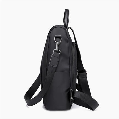 Women's Backpack Casual Nylon Solid Color School Bag Fashion Detachable Shoulder Strap Shoulder Bag Mochila Femenina