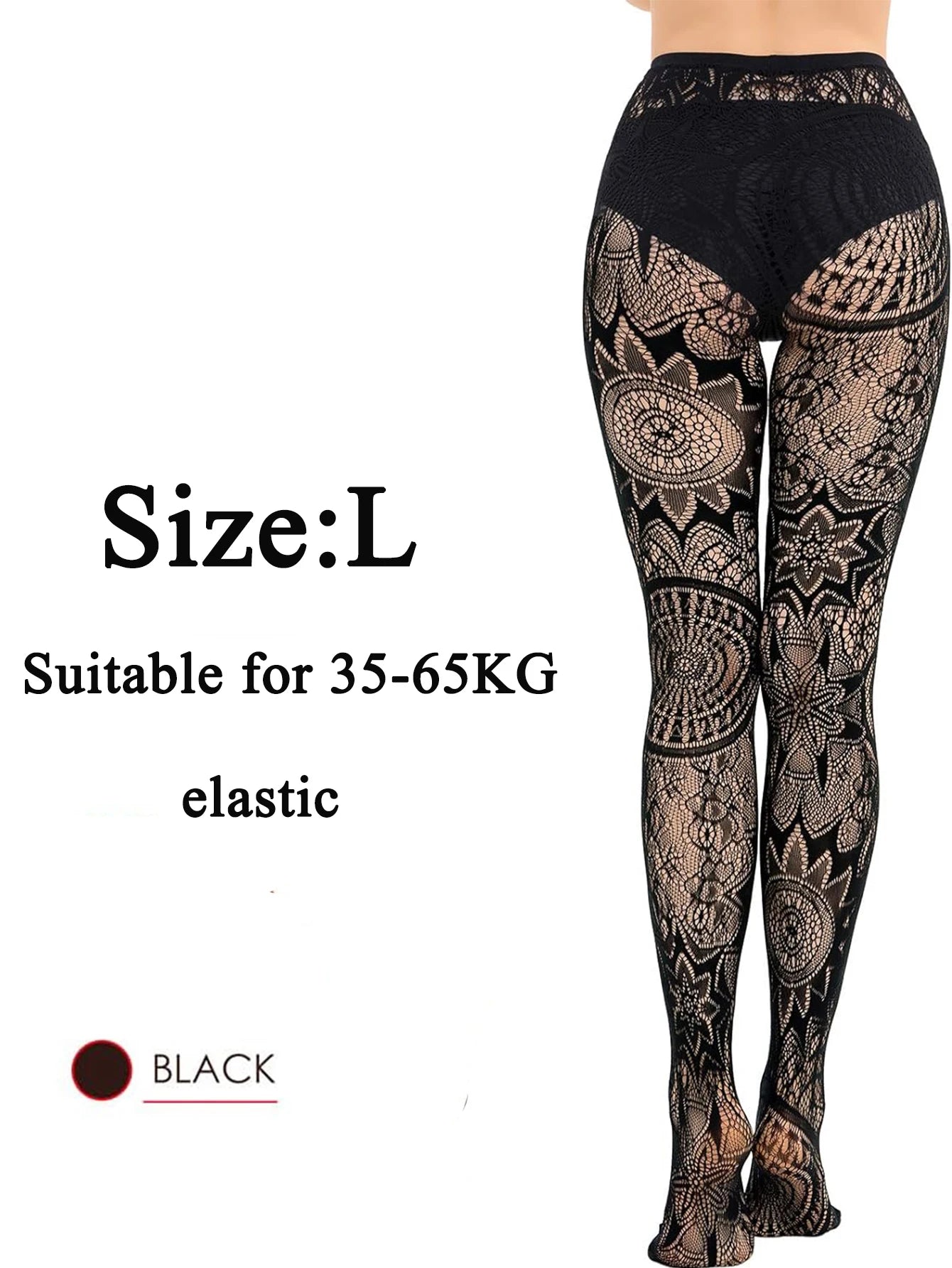 2024 new fashion girls fishnet stockings sexy tattoo lace stockings jacquard lace hollow pantyhose