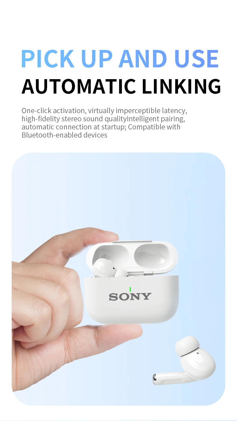 SONY Bluetooth Headset In-Ear Wireless Sport HiFI Earphone Game TWS Earbuds For iOS Android Samsung Huawei Xiaomi OPPO Vivo