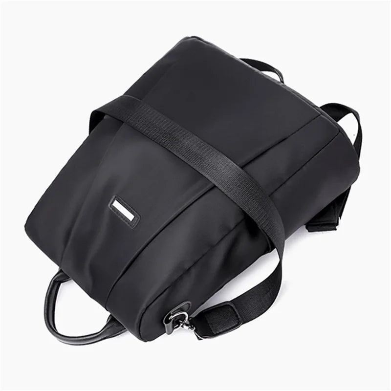 Women's Backpack Casual Nylon Solid Color School Bag Fashion Detachable Shoulder Strap Shoulder Bag Mochila Femenina