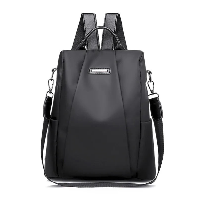 Women's Backpack Casual Nylon Solid Color School Bag Fashion Detachable Shoulder Strap Shoulder Bag Mochila Femenina