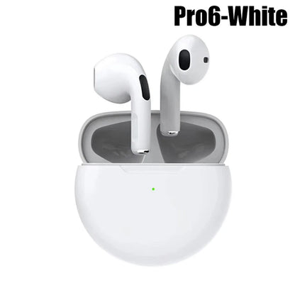 Original Air Pro 6 TWS Wireless Bluetooth Headset 5.3 Headphone Mini Earphone with Mic Charging Box for Xiaomi iPhone Earbuds