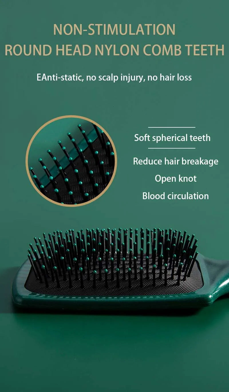 KLINA Hair Massage Air Cushion Comb Brush Scalp Hairbrush Detangle Anti Static Salon SPA Hairdressing Styling Tool Oval Round