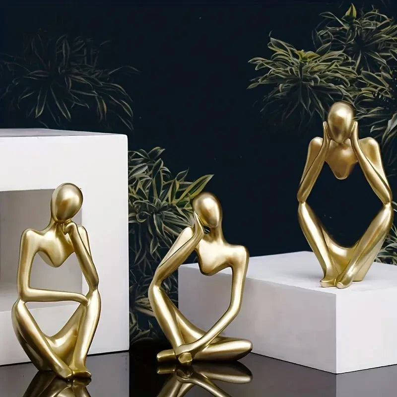 Scandinavian Art Abstract Figures Home Decoration, Mini Crafts, Light Luxury Entryway Ornament, Desktop Decoration 1pc