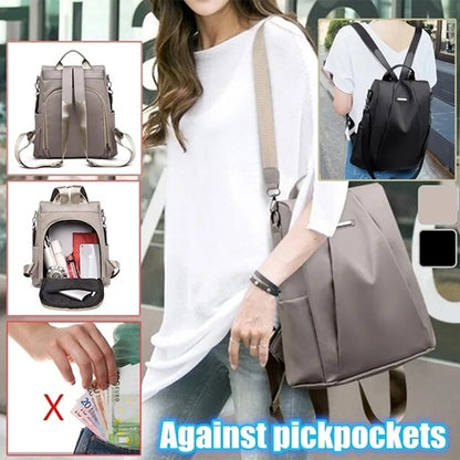 Women's Backpack Casual Nylon Solid Color School Bag Fashion Detachable Shoulder Strap Shoulder Bag Mochila Femenina