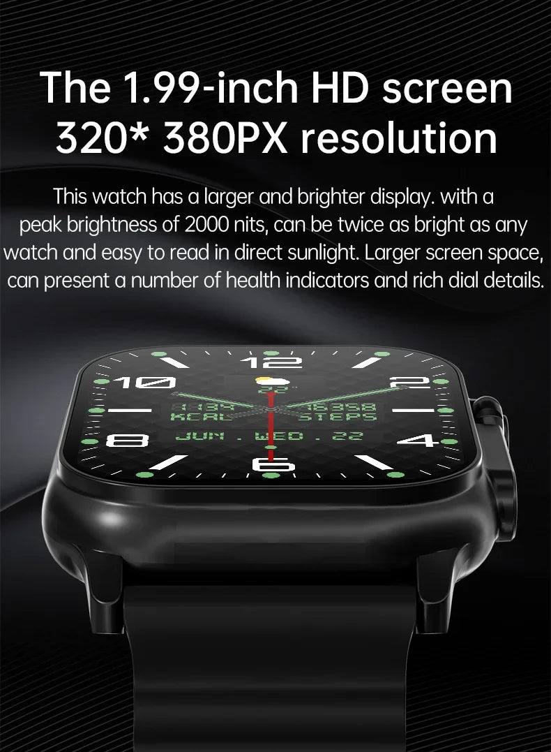 2024 T800 Ultra 2 Smart Watch Men 49mm Series 8 2.3 "AMOLED Screen NFC Compass Waterproof For Apple Watch IWO Ultra 8 Smartwatch