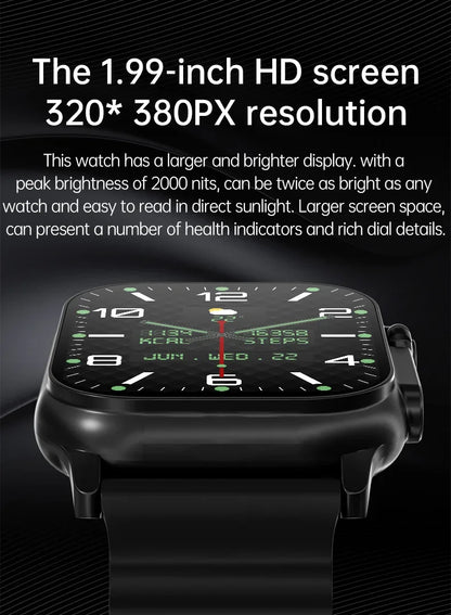 2024 T800 Ultra 2 Smart Watch Men 49mm Series 8 2.3 "AMOLED Screen NFC Compass Waterproof For Apple Watch IWO Ultra 8 Smartwatch