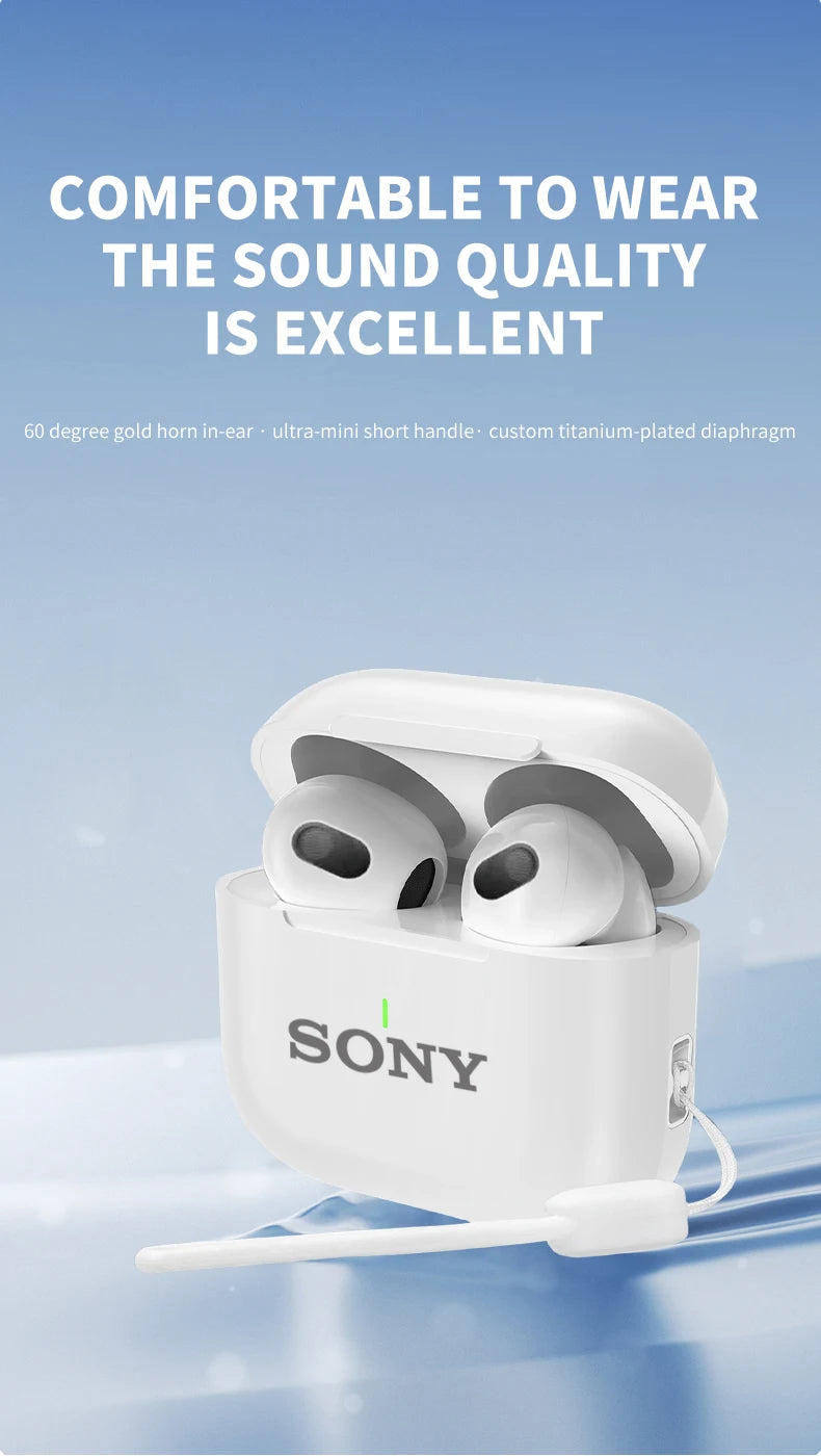 SONY A6 Pro Wireless Bluetooth Headset In-Ear Extra Bass Earbud HiFI Stereo Game Sport Earphone Headphones with Mic