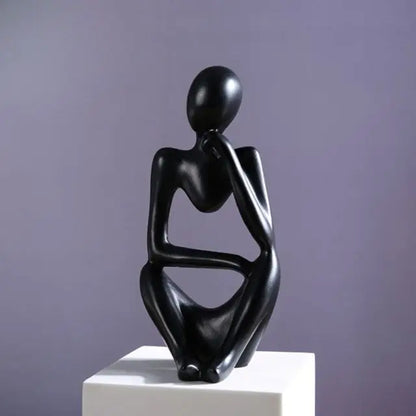 Modern Nordic Abstract Thinker Statue Resin Figurine Office Home Decoration Desktop Decor Crafts Art Mini Sculpture Accessories