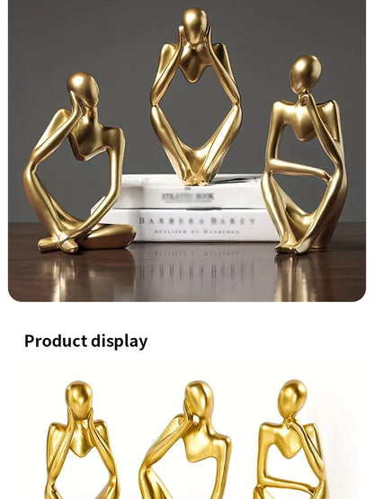 Scandinavian Art Abstract Figures Home Decoration, Mini Crafts, Light Luxury Entryway Ornament, Desktop Decoration 1pc