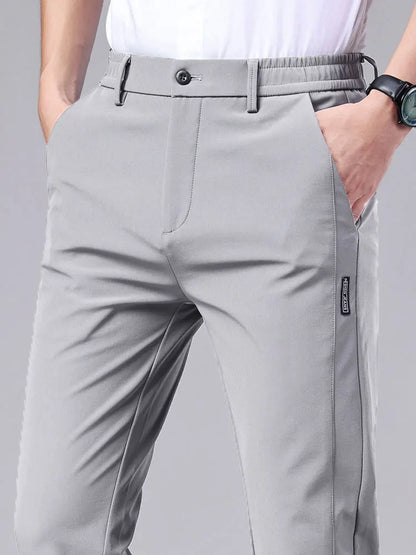 Pants men's high street trendy ins trendy brand design sense niche cropped pants straight leg casual pants