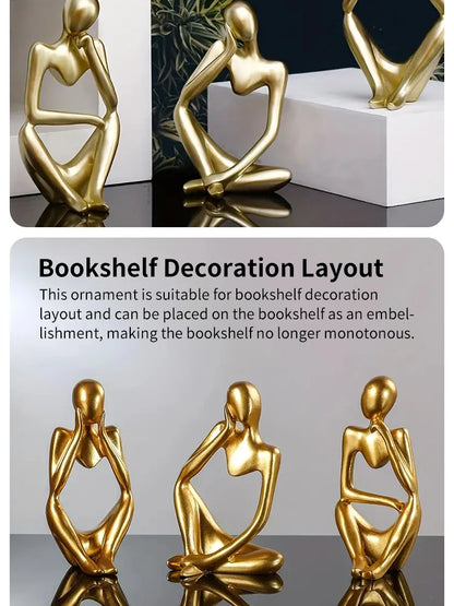 Scandinavian Art Abstract Figures Home Decoration, Mini Crafts, Light Luxury Entryway Ornament, Desktop Decoration 1pc