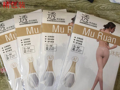 0d line crotch full transparent open crotch stockings women's ultra thin pantyhose