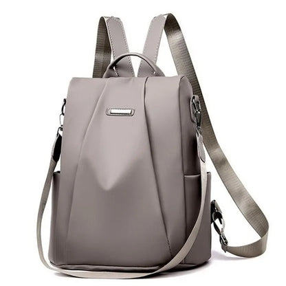 Women's Backpack Casual Nylon Solid Color School Bag Fashion Detachable Shoulder Strap Shoulder Bag Mochila Femenina