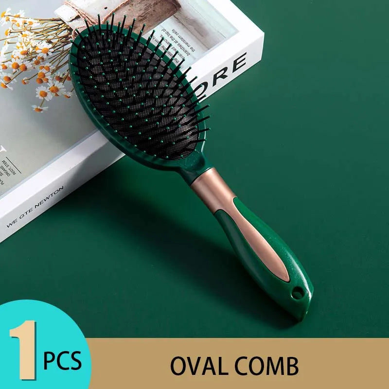 KLINA Hair Massage Air Cushion Comb Brush Scalp Hairbrush Detangle Anti Static Salon SPA Hairdressing Styling Tool Oval Round