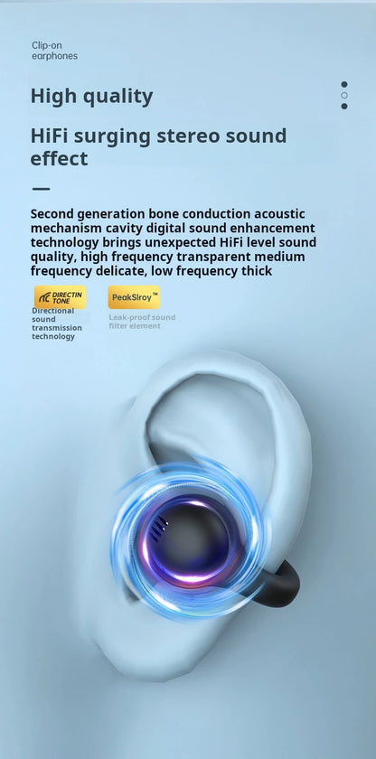 Sony Open Ear Clip Earbuds ENC Wireless Bluetooth5.3 Headphone Noise Cancelling Earphone With Mic For Android iOS xiaomi